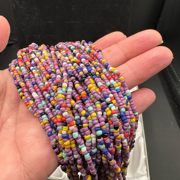NIB Gorgeous Multicolor, Multiple Strand Beaded Necklace - Picture 3 of 5